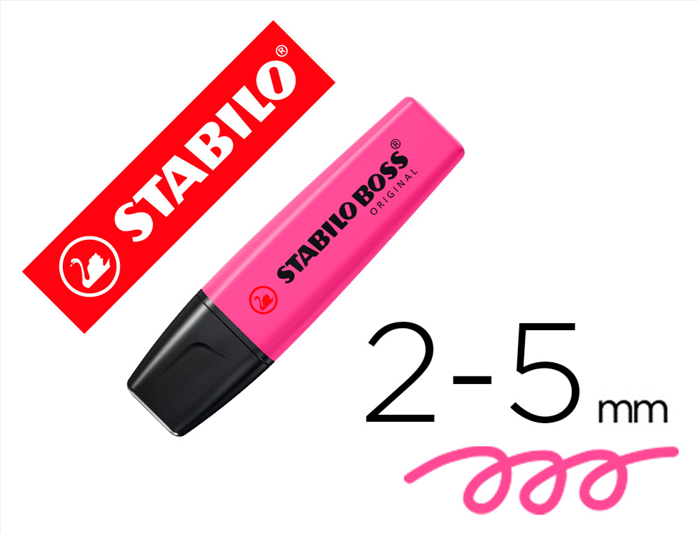 SURLIGNEUR STABILO BOSS TRAC 2/5MM POINTE BISEAUTE ENCRE UNIVERSELLE BASE EAU RSISTANTE LUMIRE COLORIS LILAS