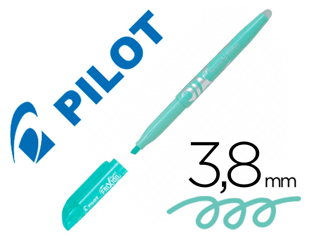 SURLIGNEUR PILOT FRIXION LIGHT SOFT EFFACABLE POINTE   MOYENNE COLORIS VERT PASTEL