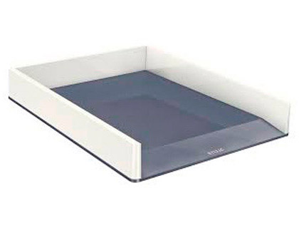CORBEILLE  COURRIER LEITZ WOWPOLYSTYRNE SUPERPOSABLE 336X267X49MM COLORIS NOIR