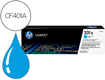TONER LASER HP 201A POUR LASERJET PRO MFP M277/M274/M252 COULEUR CYAN 1400P