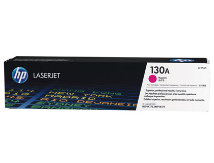 TONER LASER HP 130A CF350A POUR LASERJET M170/176/177 COULEUR MAGENTA 1300P