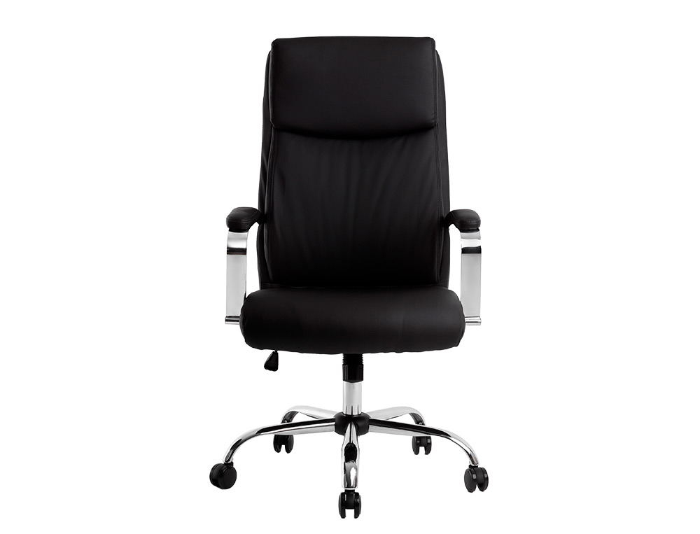 FAUTEUIL DE DIRECTION Q-CONNECT LEO DOSSIER REGLABLE HAUTEUR 1170 + 80 MM HAUTEUR LARGEUR 650 MM PROFONDEUR 700 NOIR