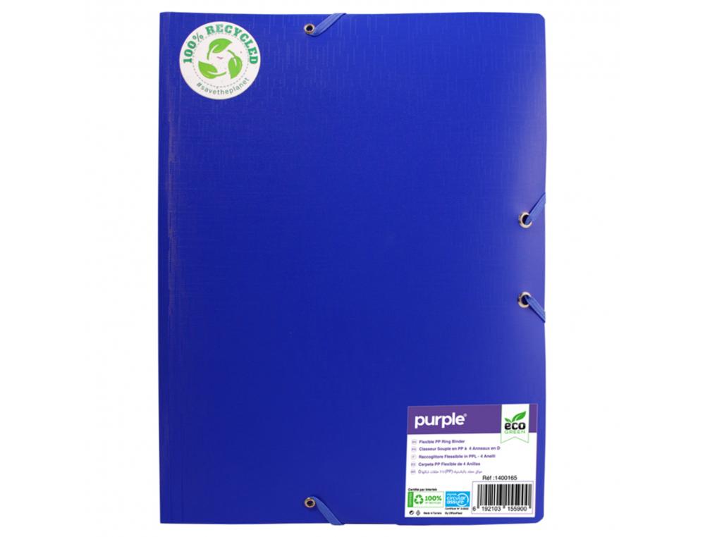 CHEMISE 3 RABATS OFFICE PLAST POLYPRO RECYCLE COLORIS BLEU