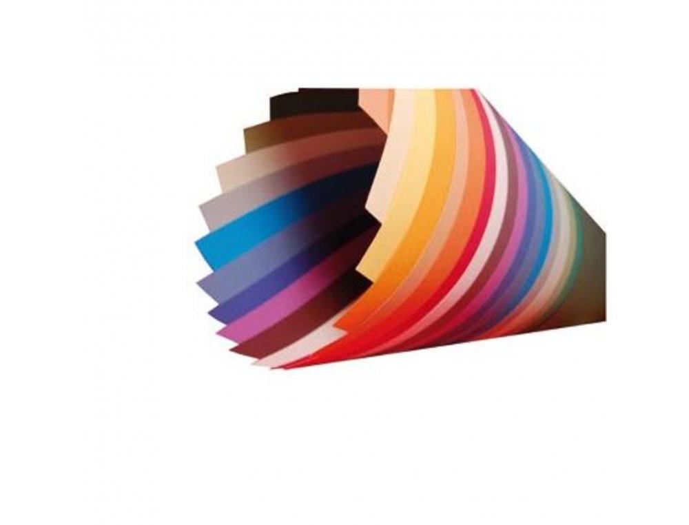 PAPIER DESSIN CLAIREFONTAINE MULTI-USAGES 50X65CM 160G     COLORIS HAVANE 25 FEUILLES