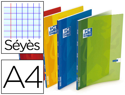 CAHIER PIQU OXFORD OPENFLEX COUVERTURE POLYPROPYLNE TRANSPARENTE RAINURE A4 21X29,7CM 96 PAGES SYS PAGE DE GARDE