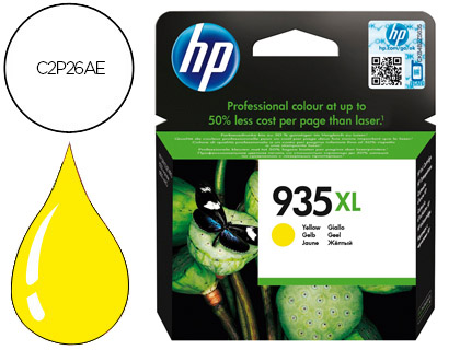 CARTOUCHE HP N.935XL JET D'ENCRE C2P26AE COULEUR JAUNE HAUTE CAPACIT 825P