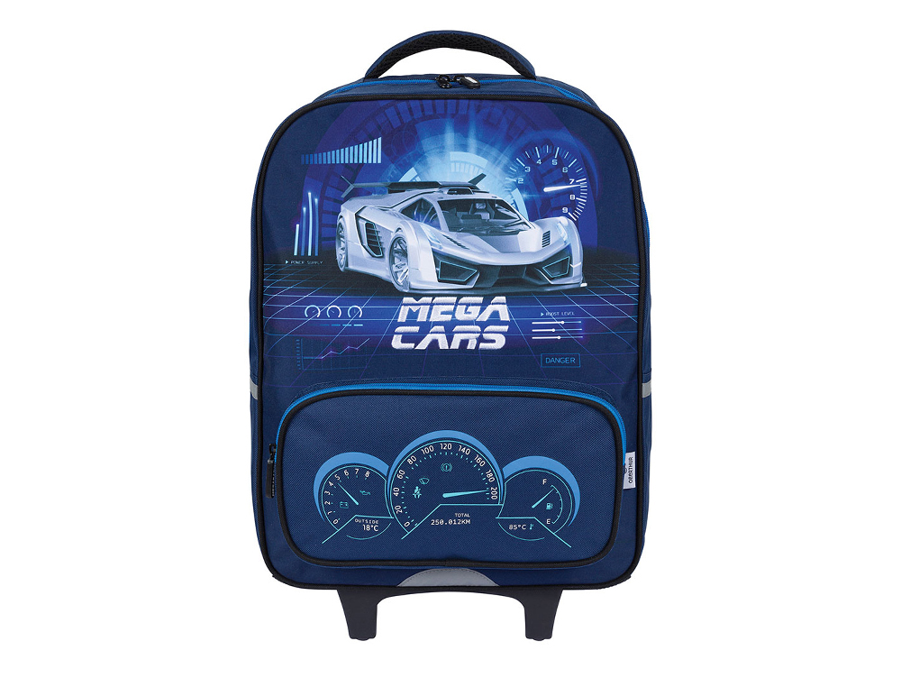 SAC TROLLEY OBERTHUR 32X18X48 CM MEGACARS MODELES ASSORTIS