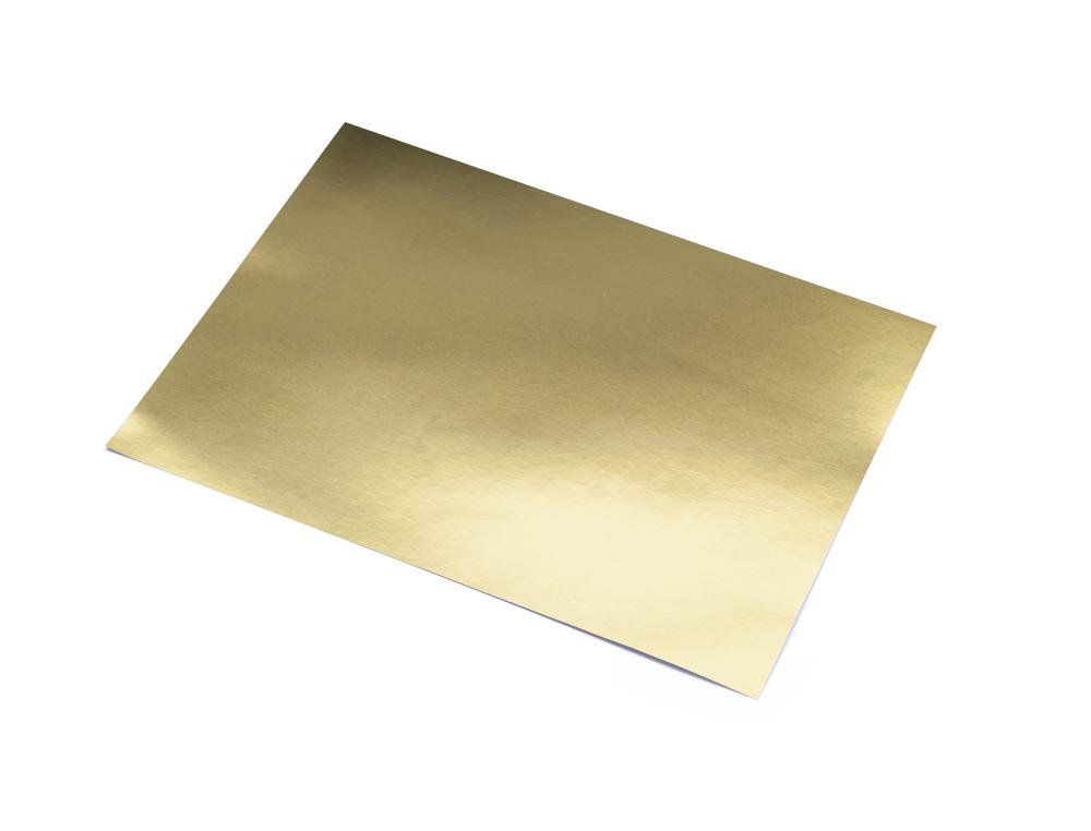 LOT DE 10 FEUILLES CARTONES METALLISEE 500X650MM 225G     COLORIS OR