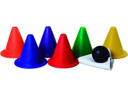 CÔNE DE DÉLIMITATION PLASTICO ROTOTECH LESTÉ EN PVC SOUPLE 180MM BASE DIAMÈTRE 175MM 230G