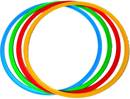 CERCEAU DE GYM PLASTICO ROTOTECH PLAT DIAMÈTRE 50CM