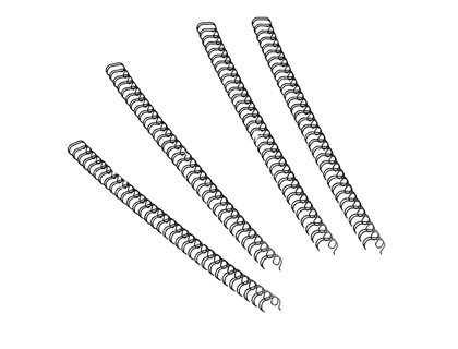 RELIURE MTALLIQUE FELLOWES RELIEUR PAS 3:1 34 BOUCLES A4 1/4 IN DIAMTRE 6.4MM COLORIS NOIR BOTE 100 UNITS