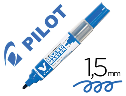 MARQUEUR PILOT V-BOARD TABLEAU BLANC POINTE CONIQUE EFFAÇABLE À SEC ENCRE LIQUIDE BASE ALCOOL COLORIS BLEU