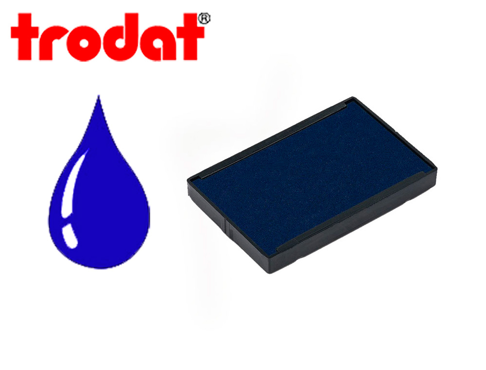 CASSETTE ENCRAGE TRODAT 6/4928B POUR TAMPON ENCREUR 4928/4958 COLORIS BLEU