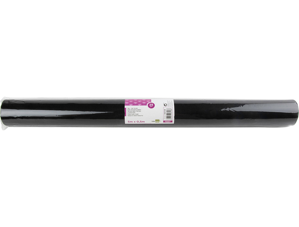TISSU NON TISS LIDERPAPEL COSTUMES ACCESSOIRES CHEMIN DE TABLE ROULEAU 0.42X5M COLORIS NOIR