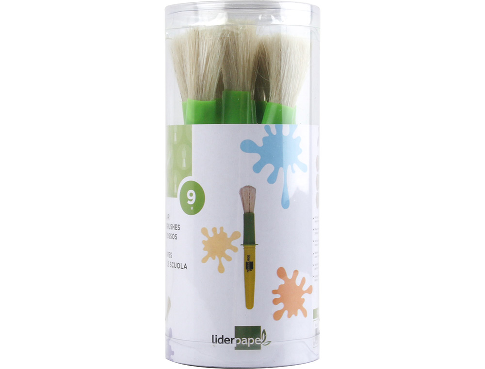 PINCEAU LIDERPAPEL VIROLE BROSSE MAXI PARFAIT MATERNELLE GRANDE TAILLE