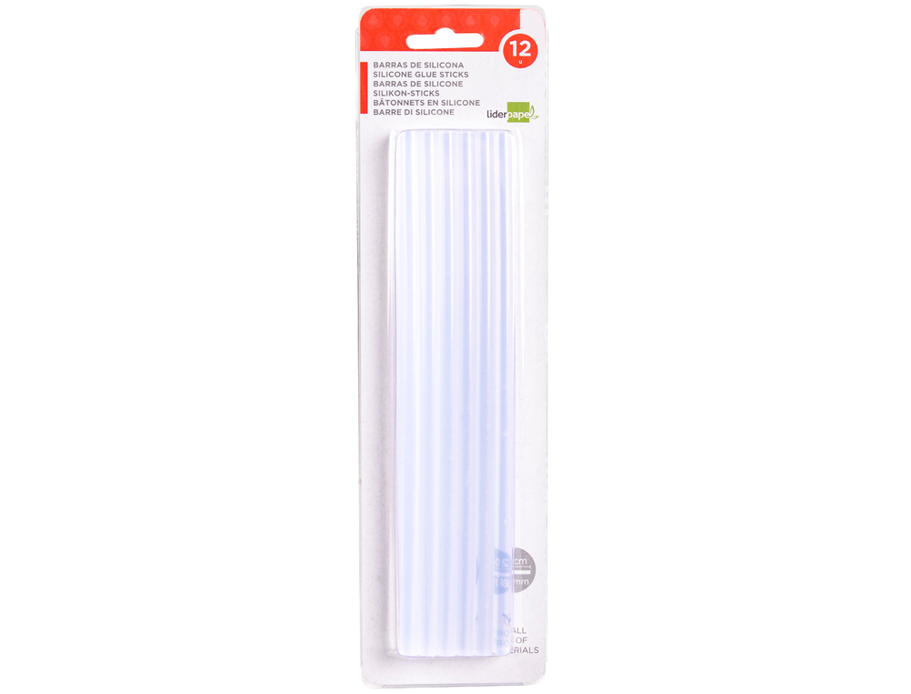 BTON DE COLLE LIDERPAPEL 7X200MM BLISTER DE 12 UNITS