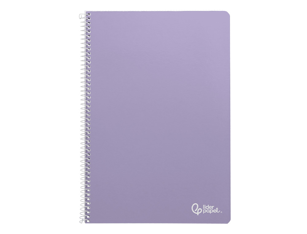 CAHIER SPIRALE LIDERPAPEL SMART COUVERTURE CARTONNEE A5 80F 60G/M2 5X5MM 6 TROUS      COIL-LOCK COLORIS ASSORTIS