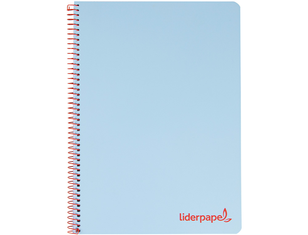 CAHIER SPIRALE LIDERPAPEL A5 MICRO WONDER 240 PAGES 90G    5X5MM 6 TROUS 5 BANDES        COULEURS BLEU