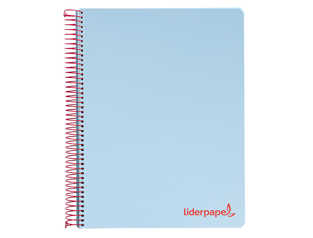 CAHIER SPIRALE LIDERPAPEL A5 MICRO WONDER 240 PAGES 90G    5X5MM 6 TROUS 5 BANDES        COULEURS BLEU