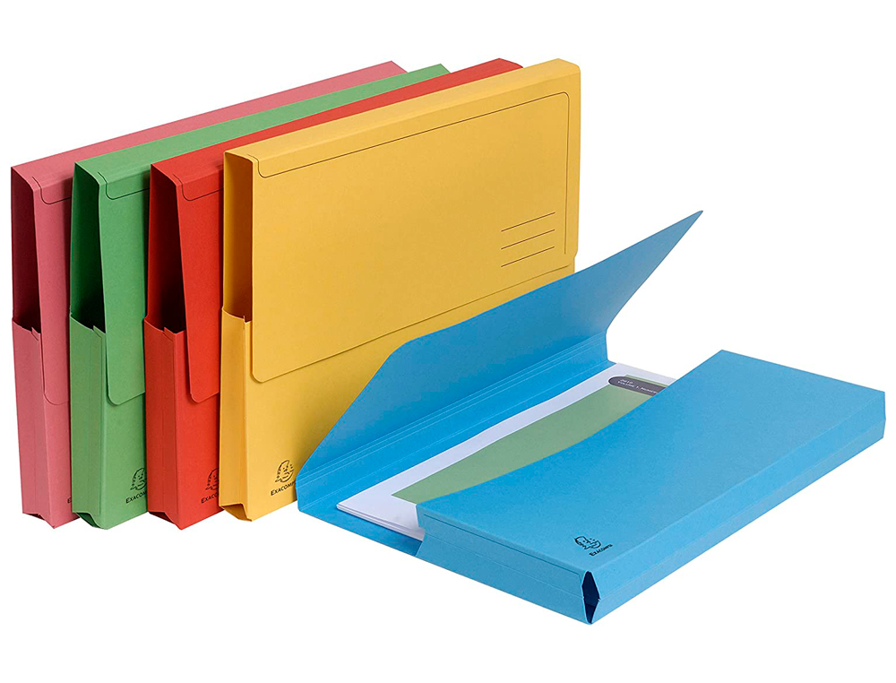 CHEMISE EXACOMPTA FOREVER CARTE RECYCLE POCHETTE 240X320MM 290G COLORIS ASSORTIS LOT 25 UNITS