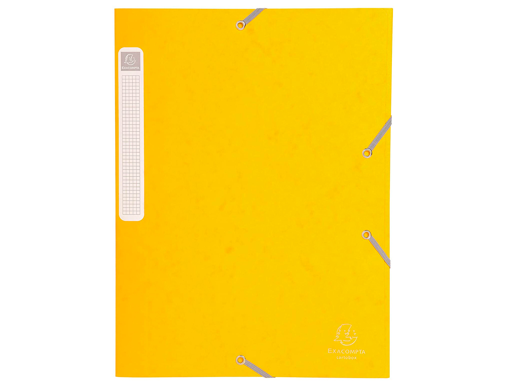BOTE CLASSEMENT EXACOMPTA NATURE FUTURE CARTE LUSTRE 5/10E A4+ 240X320MM DOS 25MM 400G COLORIS JAUNE