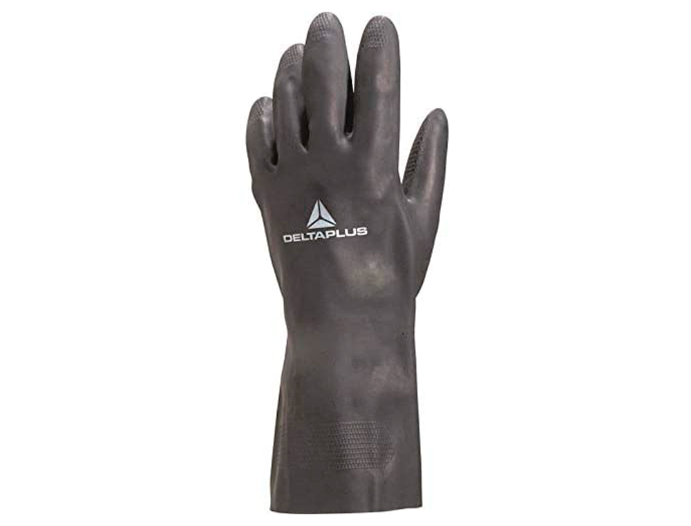 GANT NÉOPRÈNE DELTAPLUS FLOQUÉ COTON LONGUEUR 30CM ÉPAISSEUR 0.75MM COLORIS NOIR TAILLE 8/9 PAIRE