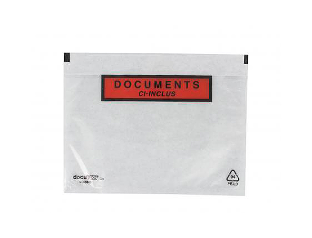 POCHETTE GPV POLYTHYLNE ADHSIVE 120X162MM TRANSPARENTE BOTE 1000 UNITS