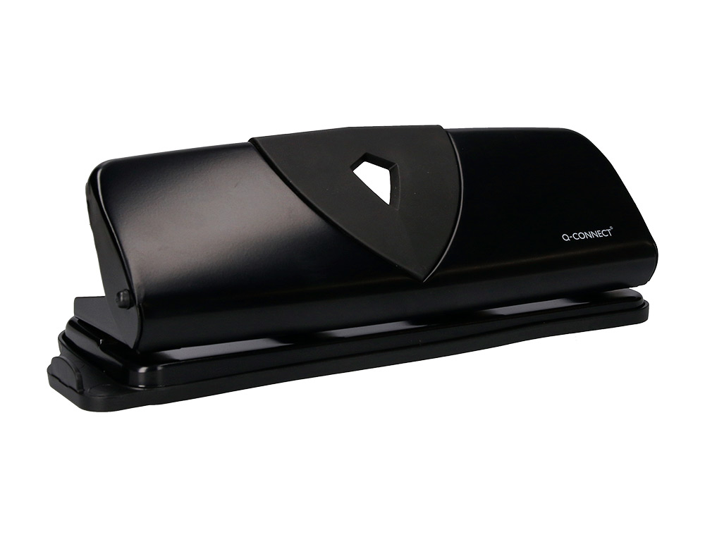 PERFORATEUR Q-CONNECT MTAL ET PLASTIQUE CAPACIT PERFORATION 16F 4 TROUS COLORIS NOIR 280X110MM