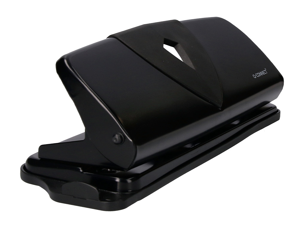 PERFORATEUR Q-CONNECT MTAL ET PLASTIQUE CAPACIT PERFORATION 16F 4 TROUS COLORIS NOIR 280X110MM