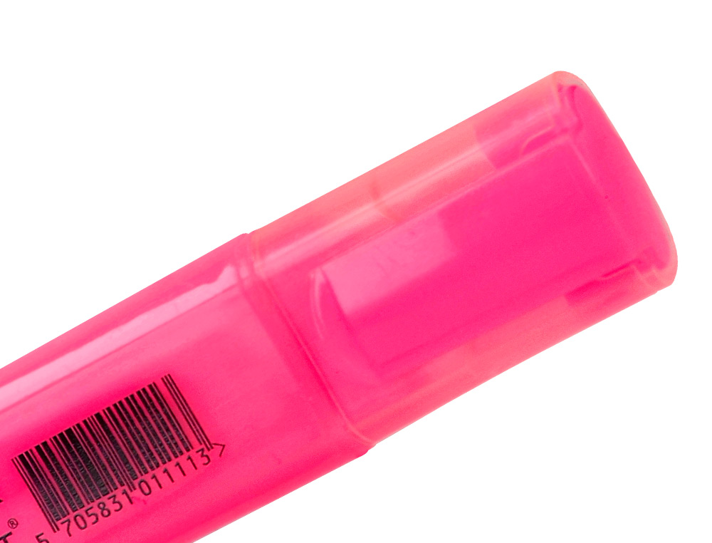 SURLIGNEUR Q-CONNECT TRACÉ 2/5 MM POINTE BISEAUTÉE COULEURS ÉCLATANTES ROSE