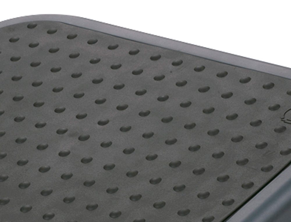 REPOSE-PIEDS Q-CONNECT RGLABLE AVEC REVTEMENT EN CAOUTCHOUC 450X330X85MM