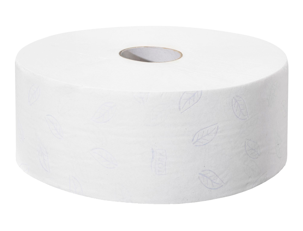 PAPIER TOILETTE TORK JUMBO T1 ROULEAU MAXI 360M 9,4CMLARGE MANDRIN 6CM DOUBLE PAISSEUR FEUILLE LAURIER ECOLABEL PACK 6U