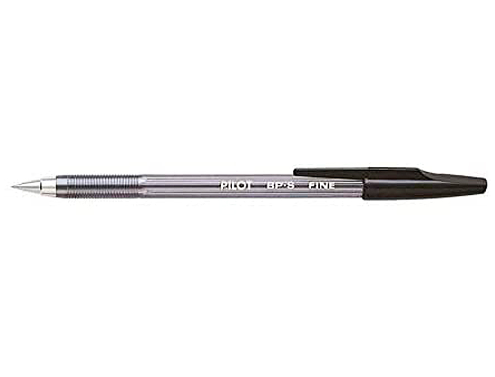 STYLO-BILLE PILOT BP-S CRITURE FINE 0.3MM ENCRE DOUCE POINTE INDFORMABLE RECHARGEABLE CORPS TRANSLUCIDE COLORIS NOIR