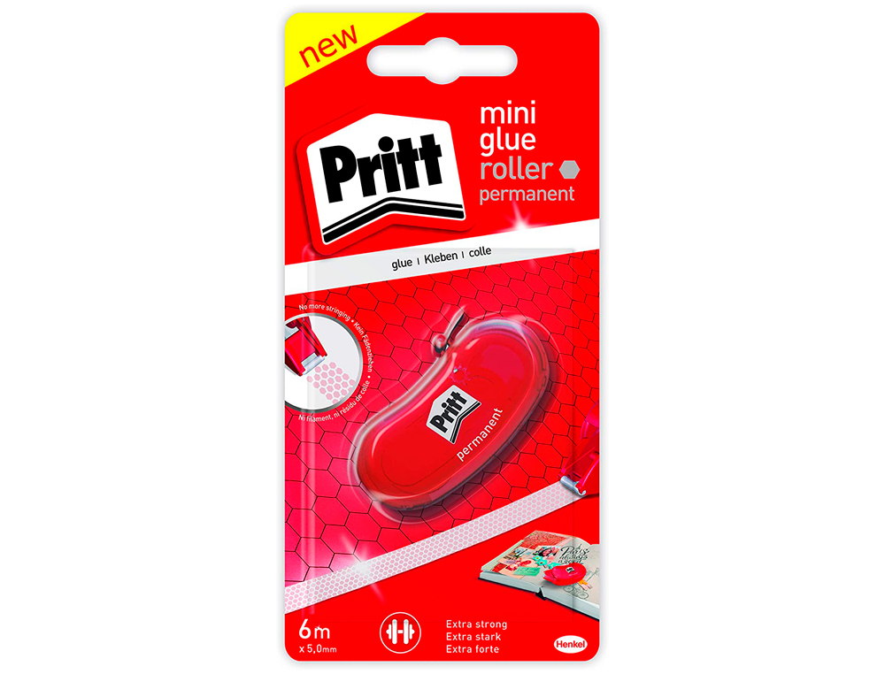 COLLE PRITT ROLLER MINI RUBAN 5MMX6M COLLAGE PERMANENT IMMDIAT PLUS PERFORMANTE EMBOUT RTRACTABLE   2110049