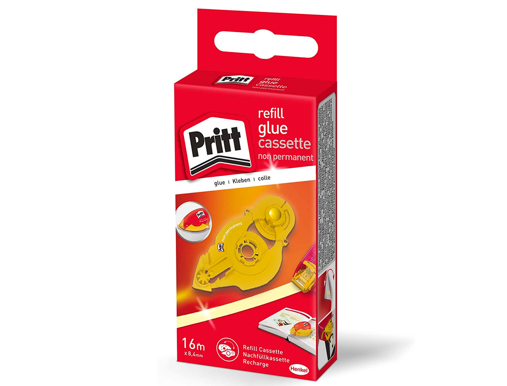 RECHARGE PRITT COLLE ROLLER RUBAN 8.4MMX16MM COLLAGE REPOSITIONNABLE IMMDIAT ROLLER