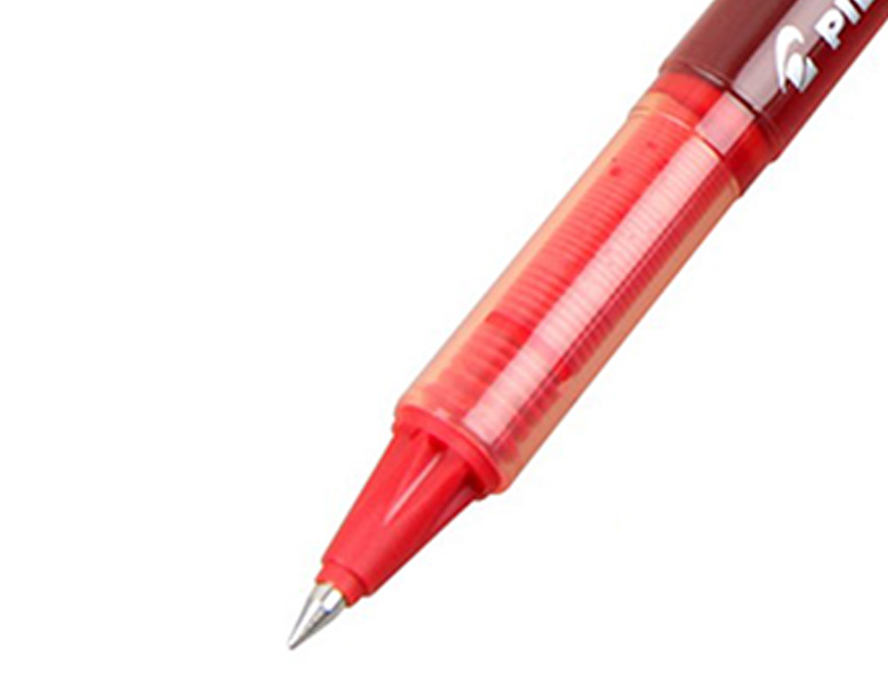 ROLLER PILOT VBALL 5 CRITURE FINE 0.3MM ENCRE LIQUIDE NIVEAU VISIBLE RGULATEUR DBIT CLIP MTAL COLORIS ROUGE