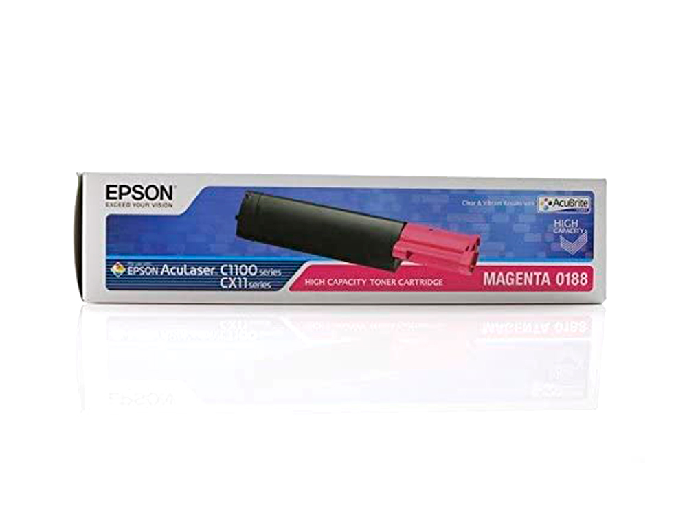 TONER LASER EPSON S050188 C13S050188 COULEUR MAGENTA HAUTE CAPACITÉ 4000P