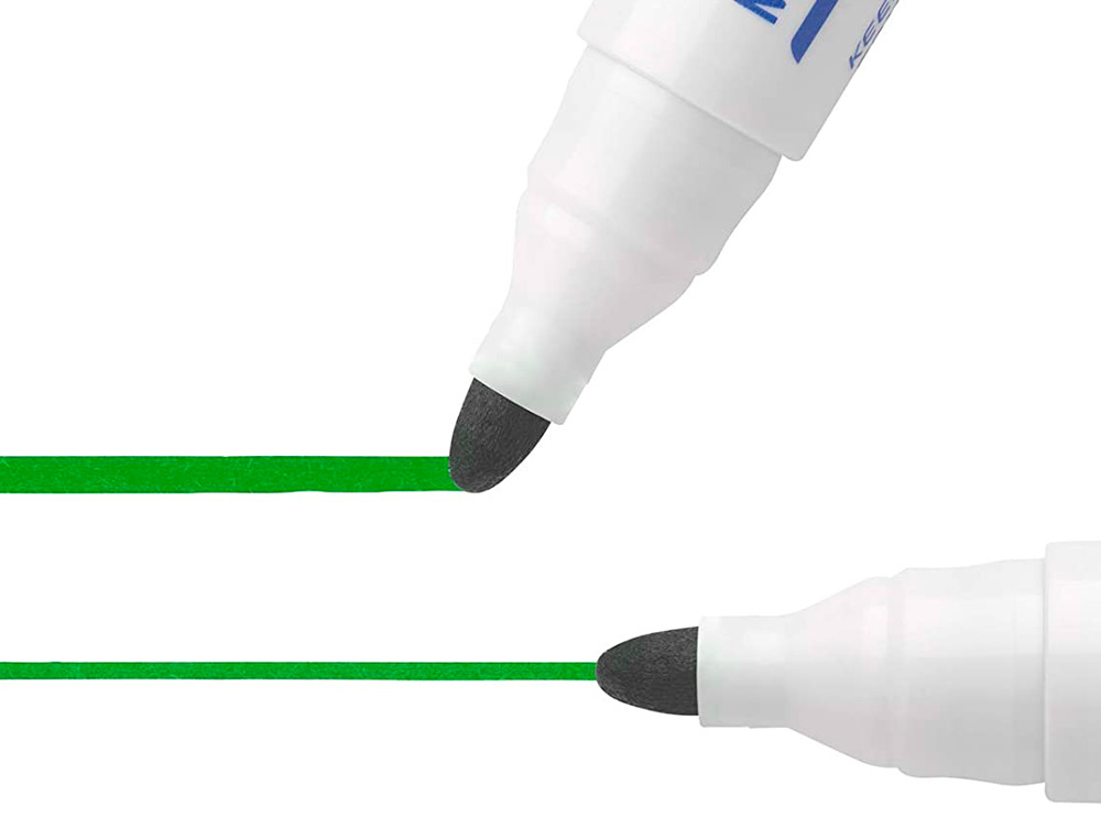 MARQUEUR BIC VELLEDA 1701 EFFAABLE POINTE OGIVE TRAC 1.5MM ENCRE BASE ALCOOL INODORE CORPS PLASTIQUE VERT