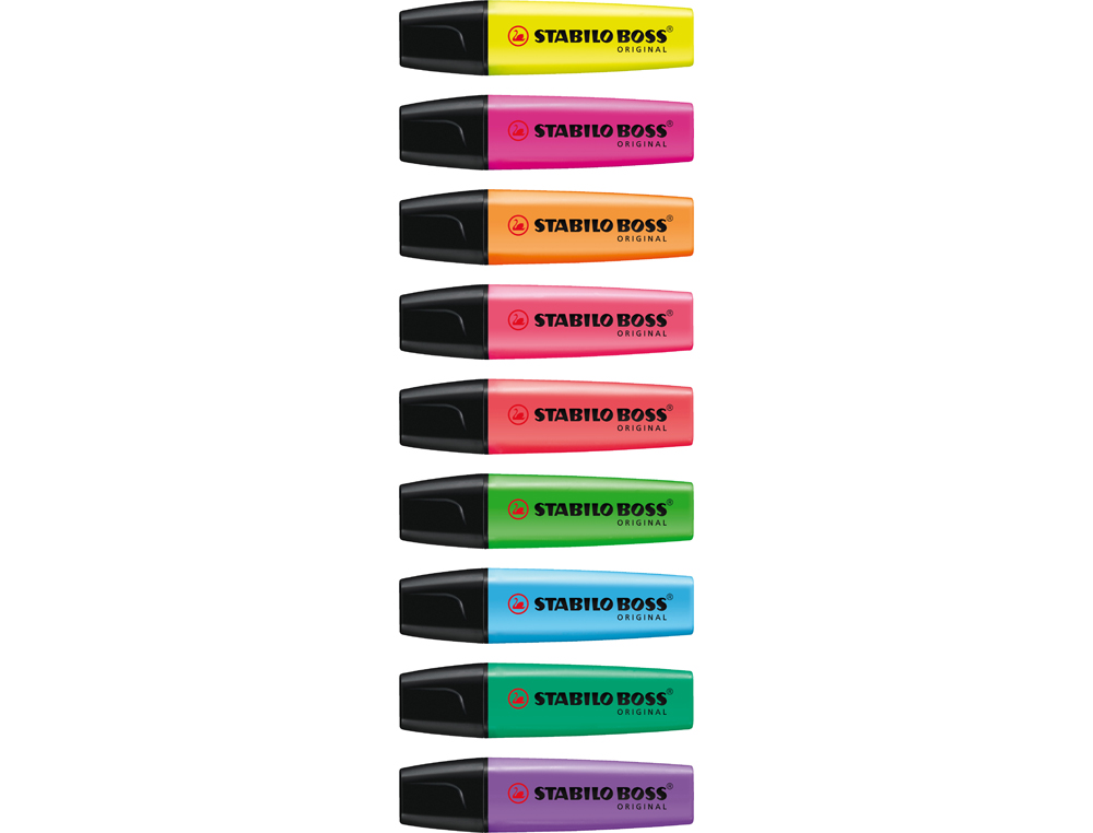SURLIGNEUR STABILO BOSS TRAC 2/5MM POINTE BISEAUTE ENCRE UNIVERSELLE BASE EAU RSISTANTE LUMIRE COLORIS LILAS