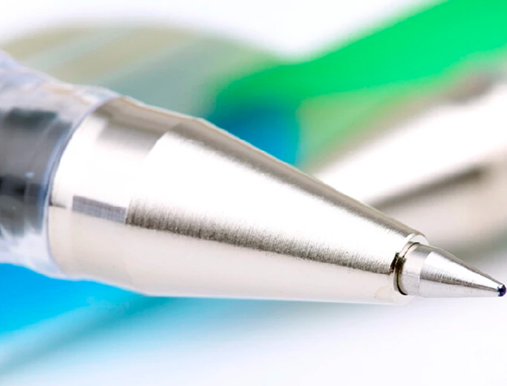 STYLO-BILLE PILOT G1 5 ÉCRITURE FINE 0.3MM ENCRE GEL RECHARGEABLE CORPS TRANSLUCIDE COLORIS BLEU