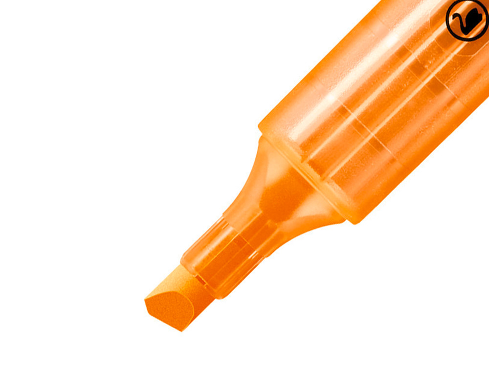 SURLIGNEUR STABILO SWING COOL MODLE DE POCHE AVEC AGRAFE TRAC 1/3MM ENCRE LIQUIDE PIGMENTE VISIBLE COLORIS ORANGE