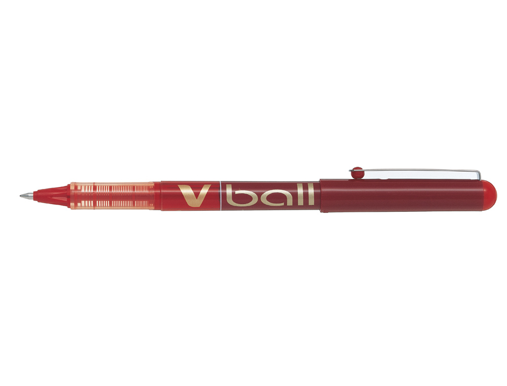 ROLLER PILOT VBALL 7 CRITURE MOYENNE 0.5MM ENCRE LIQUIDE NIVEAU VISIBLE RGULATEUR DBIT CLIP MTAL COLORIS ROUGE