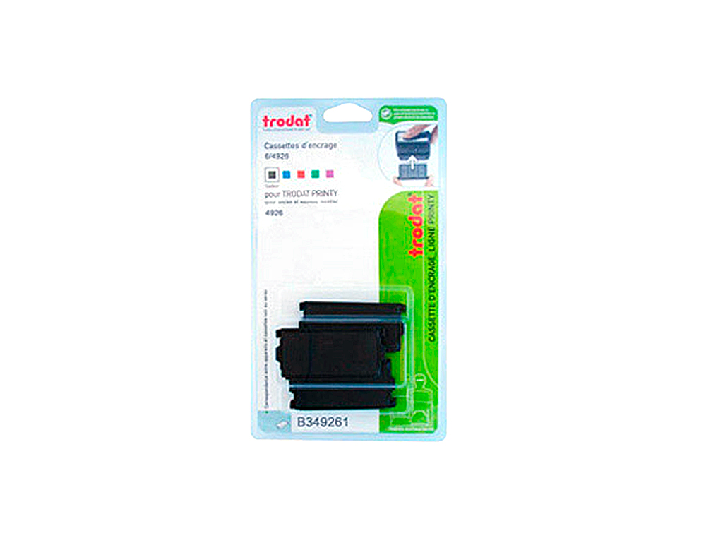 RECHARGE TAMPON TRODAT 4926 NOIR BLISTER 3 UNITS