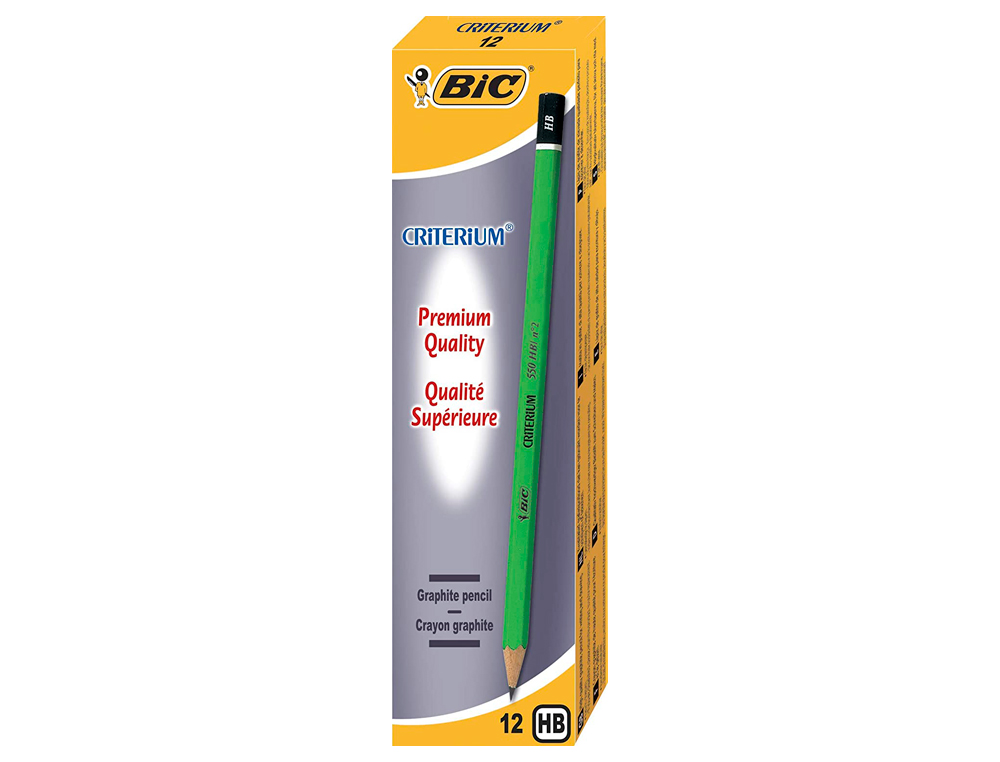 CRAYON GRAPHITE BIC CRITRIUM 550 HB BOIS HEXAGONAL TTE TREMPE BAGUE EXCELLENTE TAILLABILIT