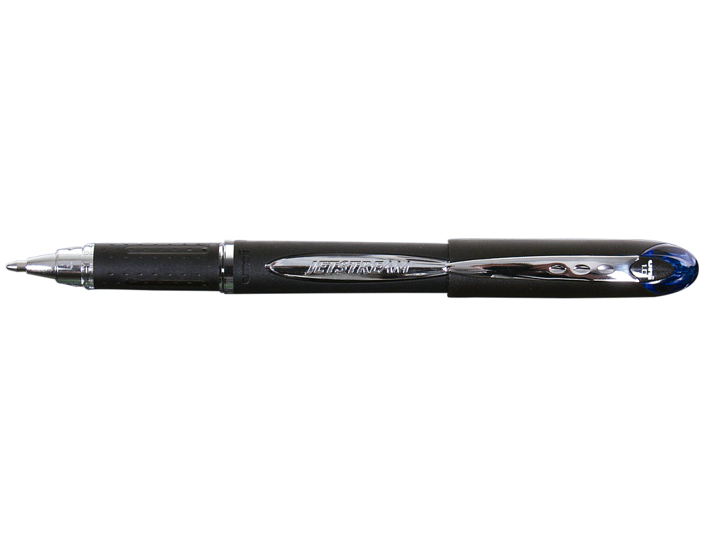 STYLO-BILLE UNIBALL JETSTREAM ÉCRITURE MOYENNE 0.5MM ENCRE GEL GRIP ANTIGLISSE ENCRE ULTRA FLUIDE RECHARGEABLE BLEU