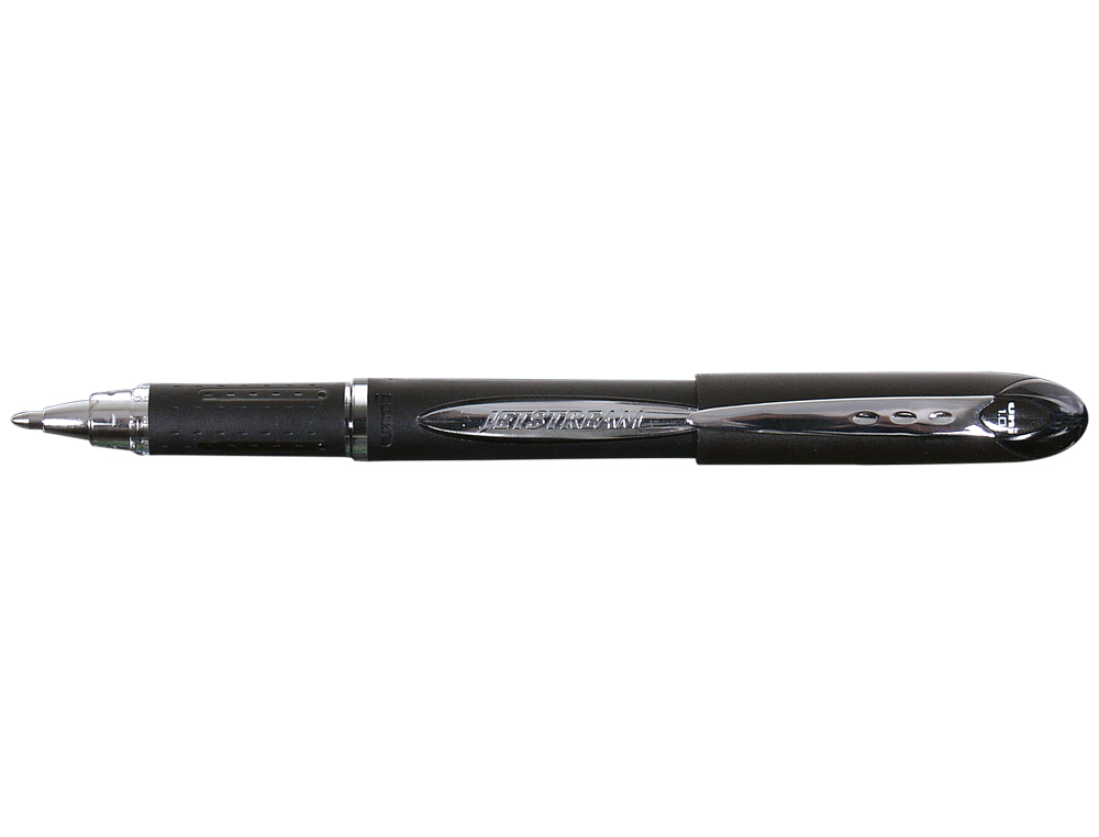 STYLO-BILLE UNIBALL JETSTREAM CRITURE MOYENNE 0.5MM ENCRE GEL GRIP ANTIGLISSE ENCRE ULTRA FLUIDE RECHARGEABLE NOIR