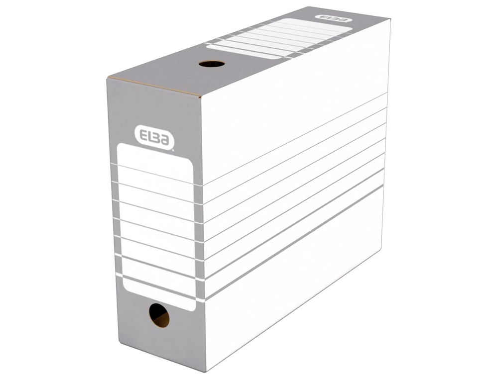 BOTE ARCHIVES ELBA CARTON 466X440MM DOS 100MM SYSTME MONTAGE AUTOMATIQUE COLORIS GRIS