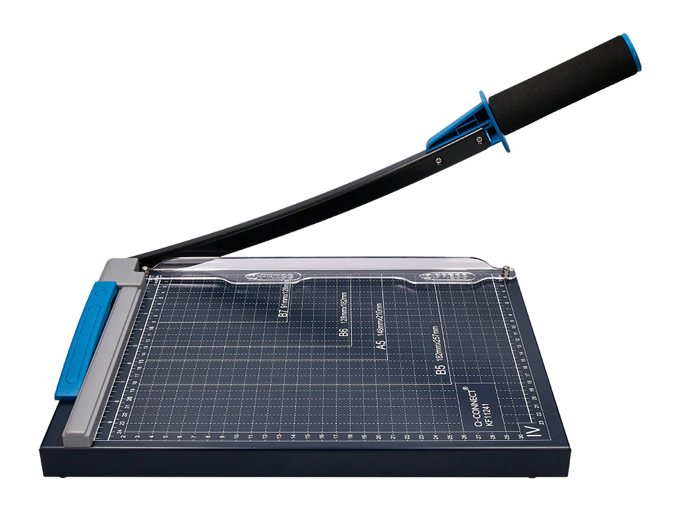 CISAILLE Q-CONNECT MTAL FORMAT A4 CAPACIT COUPE 10F PRESSION MANUELLE 60X300X350MM