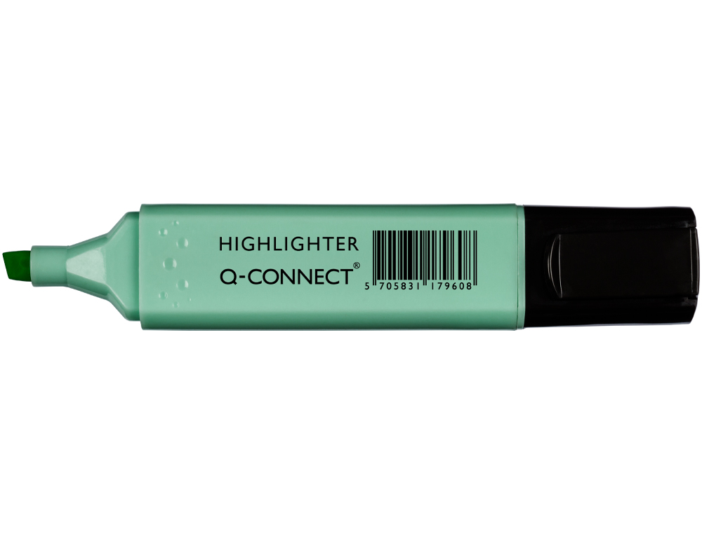 SURLIGNEUR Q-CONNECT PASTEL TRAC 2/5 MM POINTE BISEAUTE COLORIS BLEU