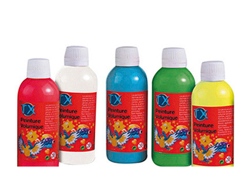 PEINTURE À L'EAU CULTURE CLUB REPOSITIONNABLE COLORIS ASSORTIS LOT 5 FLACONS 250ML + 10 STYLOS APPLICATEURS OFFERTS